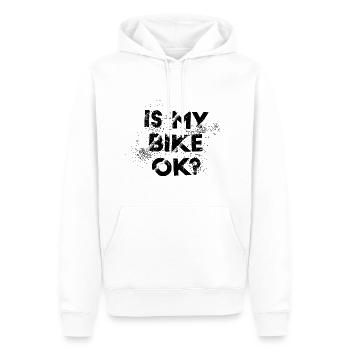 Drôle de moto Dirt Biker Est mon vélo OK - Sweat à capuche Premium bio Homme - blanc - Devant - Nico (187cm)