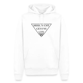Gym Spruch - Männer Premium Bio Hoodie - Weiß - Vorne - Nico (187cm)