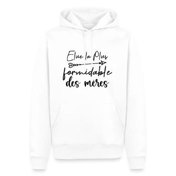 Wonderful Mom Mother's Day Gift - Men’s Premium Organic Hoodie - white - Front - Nico (187cm)