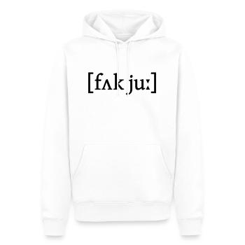 IPA Fuck You - Men’s Premium Organic Hoodie - white - Front - Nico (187cm)