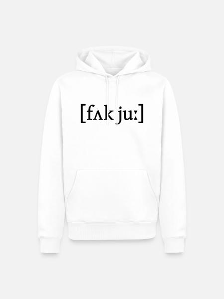 IPA Fuck You - Men’s Premium Organic Hoodie - white