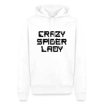 Drôle Crazy Spider Lady Pet Spider Propriétaire - Sweat à capuche Premium bio Homme - blanc - Devant - Nico (187cm)