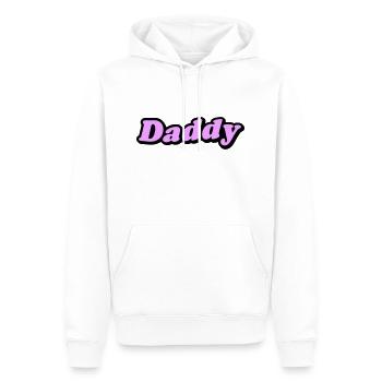 Daddy - Männer Premium Bio Hoodie - Weiß - Vorne - Nico (187cm)