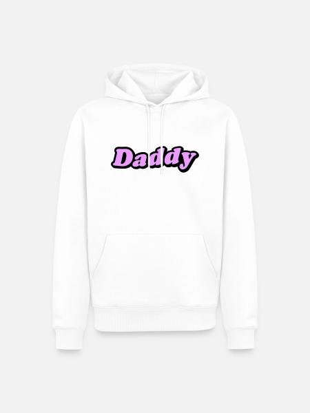 Daddy - Men’s Premium Organic Hoodie - white