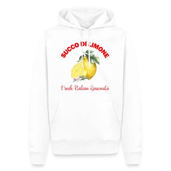 Style de jus de citron italien – Chemise d’été Re - Sweat à capuche Premium bio Homme - blanc - Devant - Nico (187cm)