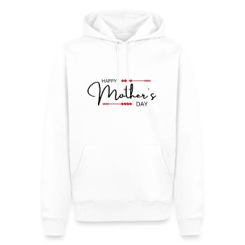 Happy Mother’s Day - Sweat à capuche Premium bio Homme - blanc - Devant - Nico (187cm)