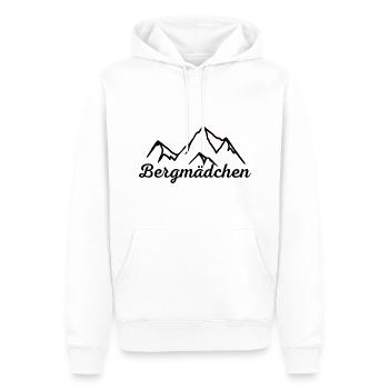 Bergmädchen - Männer Premium Bio Hoodie - Weiß - Vorne - Nico (187cm)