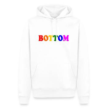 Bottom - Männer Premium Bio Hoodie - Weiß - Vorne - Nico (187cm)