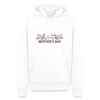 Happy Mother’s Day - Sweat à capuche Premium bio Homme - blanc - Devant - Nico (187cm)