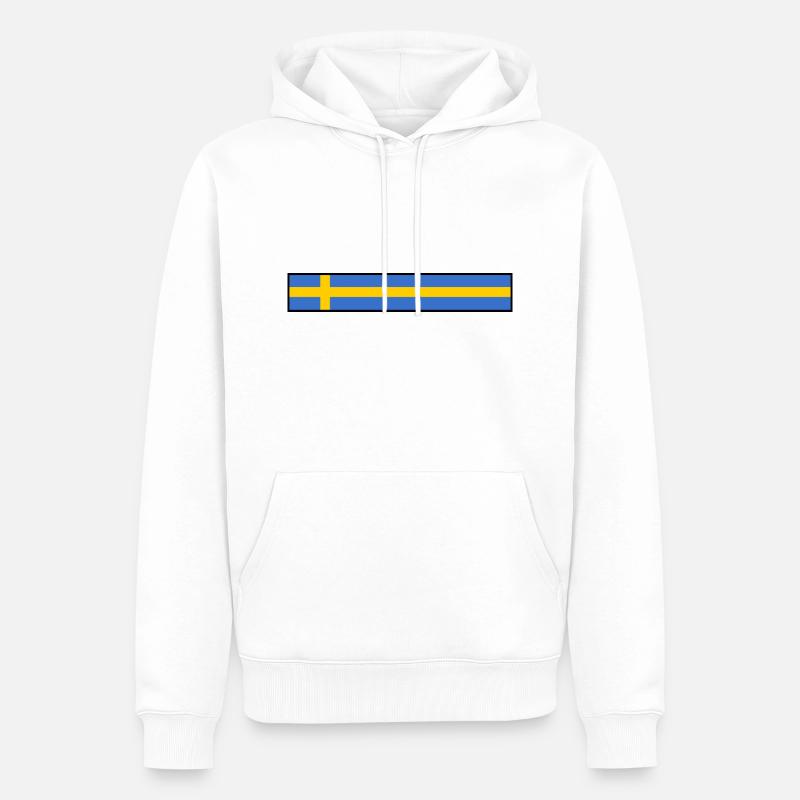 Suède - Sweat à capuche Premium bio Homme - blanc