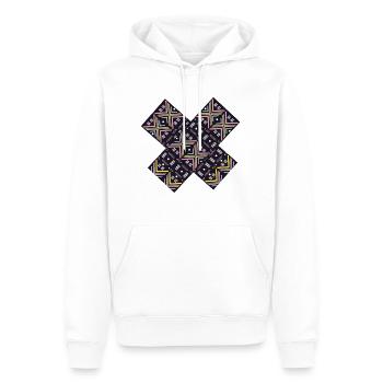 WAX COLOR - Sweat à capuche Premium bio Homme - blanc - Devant - Nico (187cm)
