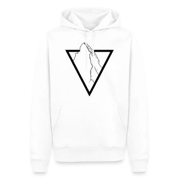 Matterhorn - Men’s Premium Organic Hoodie - white - Front - Nico (187cm)