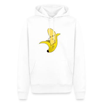 Banana / banana - bored - Men’s Premium Organic Hoodie - white - Front - Nico (187cm)