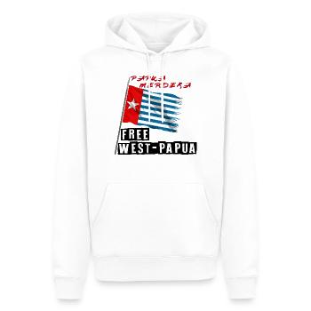 Freies Papua, Papua merdeka - Männer Premium Bio Hoodie - Weiß - Vorne - Nico (187cm)