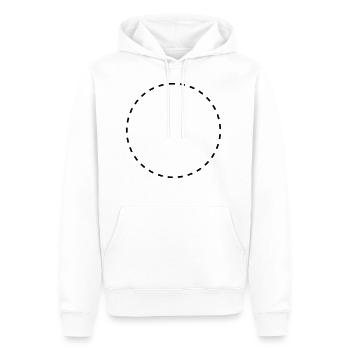 Kreis gestrichelt - Männer Premium Bio Hoodie - Weiß - Vorne - Nico (187cm)