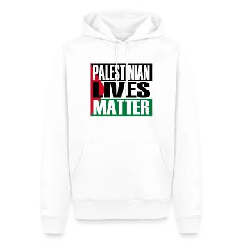 Les vies palestiniennes comptent - Sweat à capuche Premium bio Homme - blanc - Devant - Nico (187cm)
