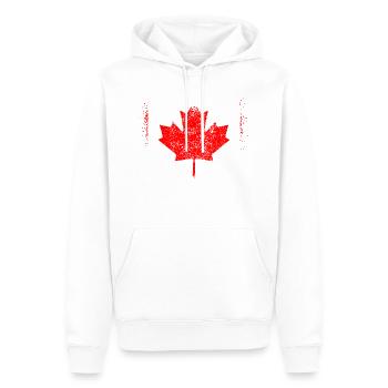 Kanada - Männer Premium Bio Hoodie - Weiß - Vorne - Nico (187cm)