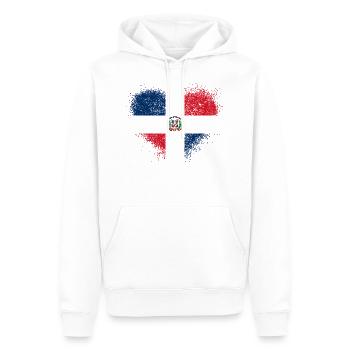 Dominikanische Republik - Männer Premium Bio Hoodie - Weiß - Vorne - Nico (187cm)