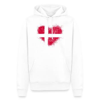 Danemark - Sweat à capuche Premium bio Homme - blanc - Devant - Nico (187cm)