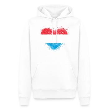 Luxembourg - Sweat à capuche Premium bio Homme - blanc - Devant - Nico (187cm)
