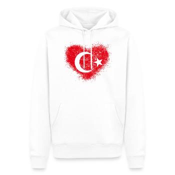 Türkei - Männer Premium Bio Hoodie - Weiß - Vorne - Nico (187cm)