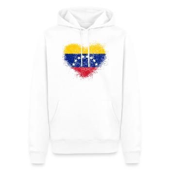Venezuela - Sweat à capuche Premium bio Homme - blanc - Devant - Nico (187cm)