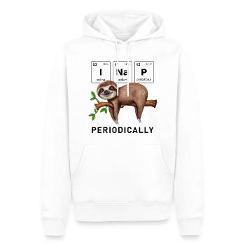 I nap periodically Lustiges Faultier Spruch - Männer Premium Bio Hoodie - Weiß - Vorne - Nico (187cm)