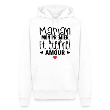 Ewige Liebe Mama Geschenk - Männer Premium Bio Hoodie - Weiß - Vorne - Nico (187cm)