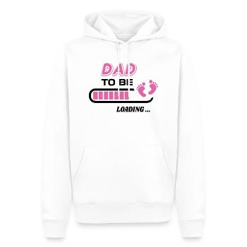 zukünftiger Vater. Warten Sie auf Geburtsgeschenk - Männer Premium Bio Hoodie - Weiß - Vorne - Nico (187cm)