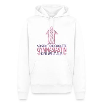 Gymnasiastin Gymnasium 5. Klasse Einschulung Pink - Männer Premium Bio Hoodie - Weiß - Vorne - Nico (187cm)