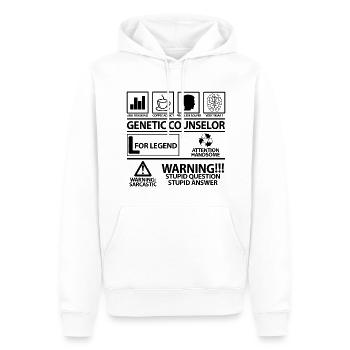 Genetic Counselor Genetische Berater Dad Sprüche - Männer Premium Bio Hoodie - Weiß - Vorne - Nico (187cm)