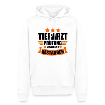Tierarzt Abschluss Abschlussprüfung bestanden - Männer Premium Bio Hoodie - Weiß - Vorne - Nico (187cm)