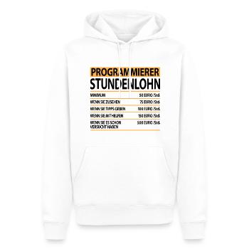 Programmierer witzig humor lustige Sprüche - Männer Premium Bio Hoodie - Weiß - Vorne - Nico (187cm)