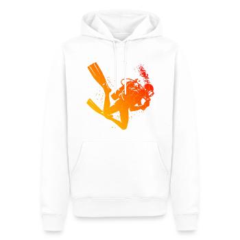 Scuba Diving Men's Diver Diving Diving - Men’s Premium Organic Hoodie - white - Front - Nico (187cm)