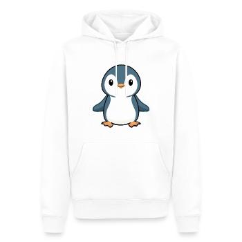 PINGUIN VOGEL ANTARKTIS SÜDPOL BABY EIS WATSCHELN - Männer Premium Bio Hoodie - Weiß - Vorne - Nico (187cm)