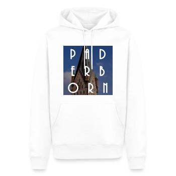 Paderborn - Sweat à capuche Premium bio Homme - blanc - Devant - Nico (187cm)
