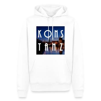Konstanz - Männer Premium Bio Hoodie - Weiß - Vorne - Nico (187cm)