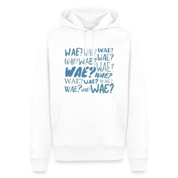 Wae? - Sweat à capuche Premium bio Homme - blanc - Devant - Nico (187cm)