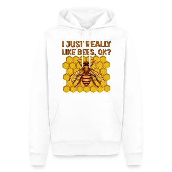 Imkerei Imkerkurs Imkerverein Honig Biene Imker - Männer Premium Bio Hoodie - Weiß - Vorne - Nico (187cm)