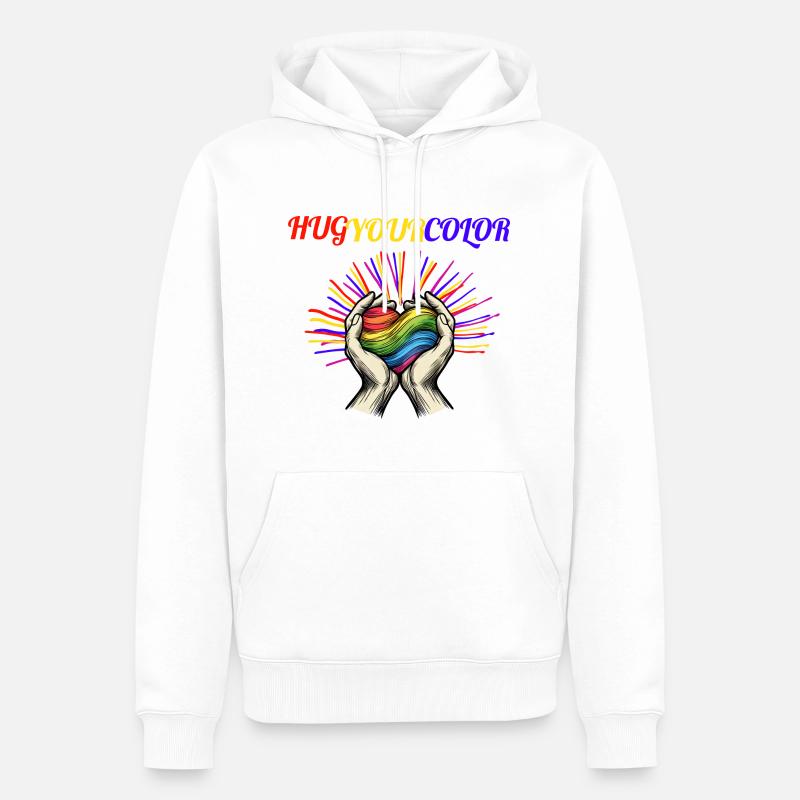 Pride 2024 - Männer Premium Bio Hoodie - Weiß