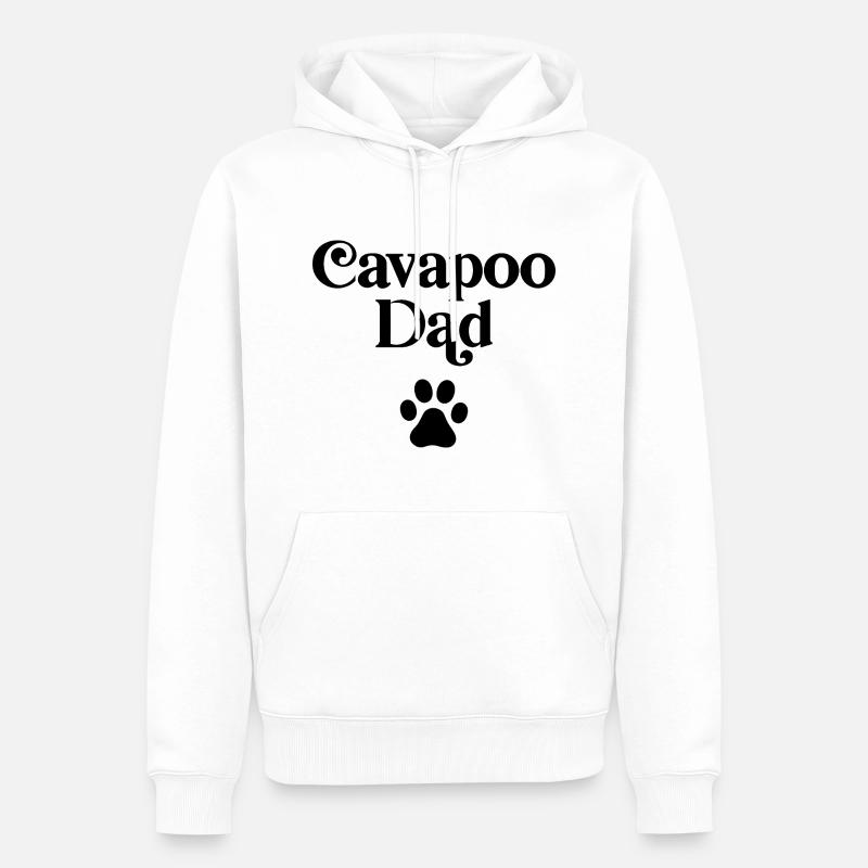 Cavapoo Dad - Men’s Premium Organic Hoodie - white