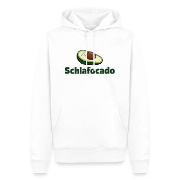 Schlafocado - Design d’avocat amusant - Sweat à capuche Premium bio Homme - blanc - Devant - Nico (187cm)