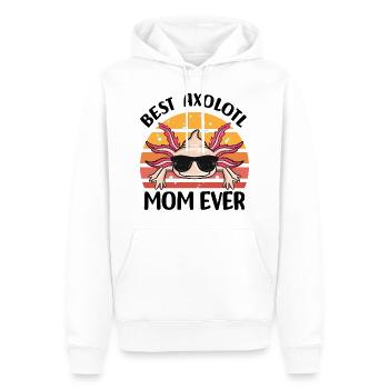 Axolotl - Men’s Premium Organic Hoodie - white - Front - Nico (187cm)