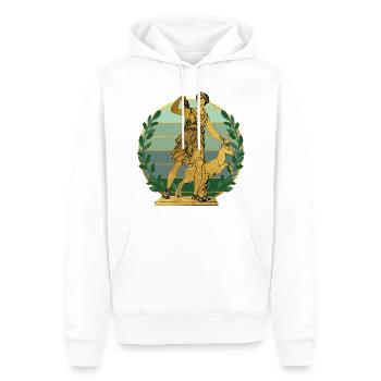 Artemis goddess of the hunt - Männer Premium Bio Hoodie - Weiß - Vorne - Nico (187cm)