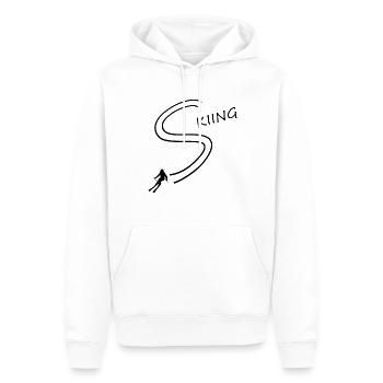 ski fahren skiing skier - Männer Premium Bio Hoodie - Weiß - Vorne - Nico (187cm)