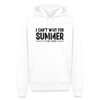 I hate summer sarcastic I hate summer sayings - Men’s Premium Organic Hoodie - white - Front - Nico (187cm)