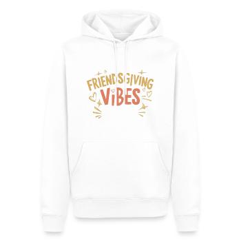 Freundschafts-erntedankfest, Dankbare Freunde - Männer Premium Bio Hoodie - Weiß - Vorne - Nico (187cm)
