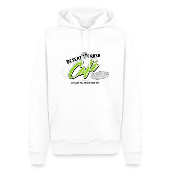 Desert Crash Cafe - Männer Premium Bio Hoodie - Weiß - Vorne - Nico (187cm)
