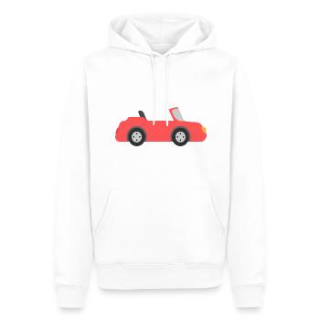 Rennwagen Rennfahrer Auto roter Comics Baby Junge - Männer Premium Bio Hoodie - Weiß - Vorne - Nico (187cm)