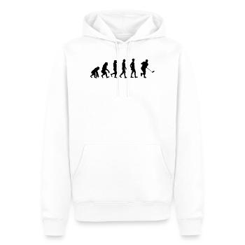 Floorball - Men’s Premium Organic Hoodie - white - Front - Nico (187cm)
